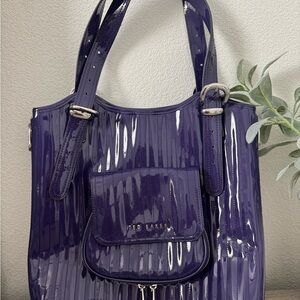 Ted Baker Glossy Purple Tote Bag
